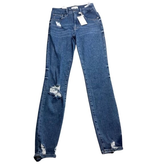 Good American Denim - Good American New Women's Size 0/25 Distressed Skinny Jeans